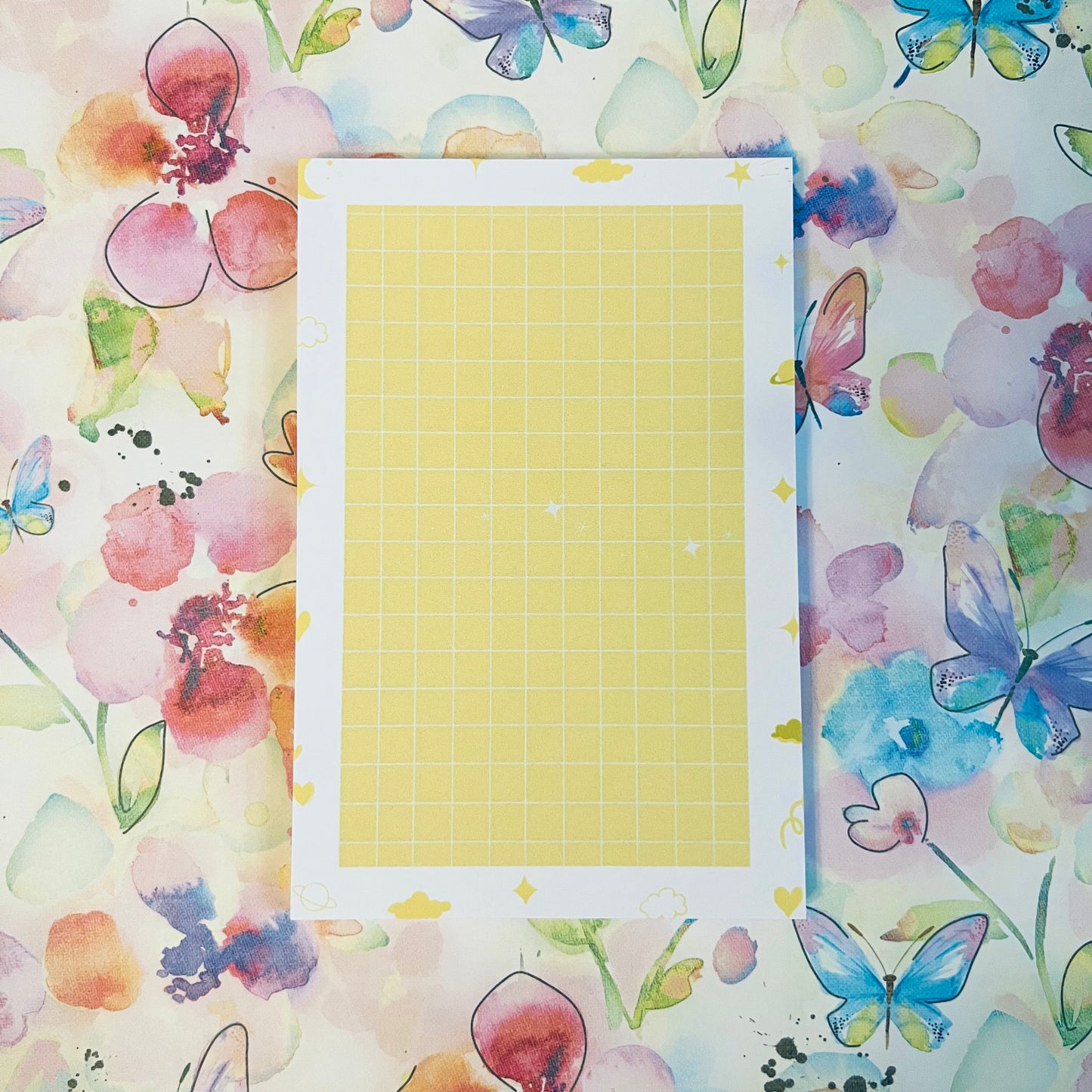 A Yellow Galaxy Notepad