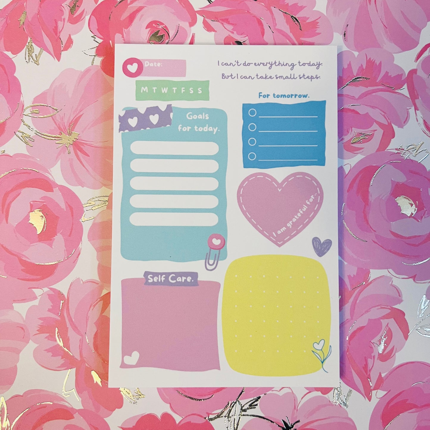 Self Care Thoughts Notepad