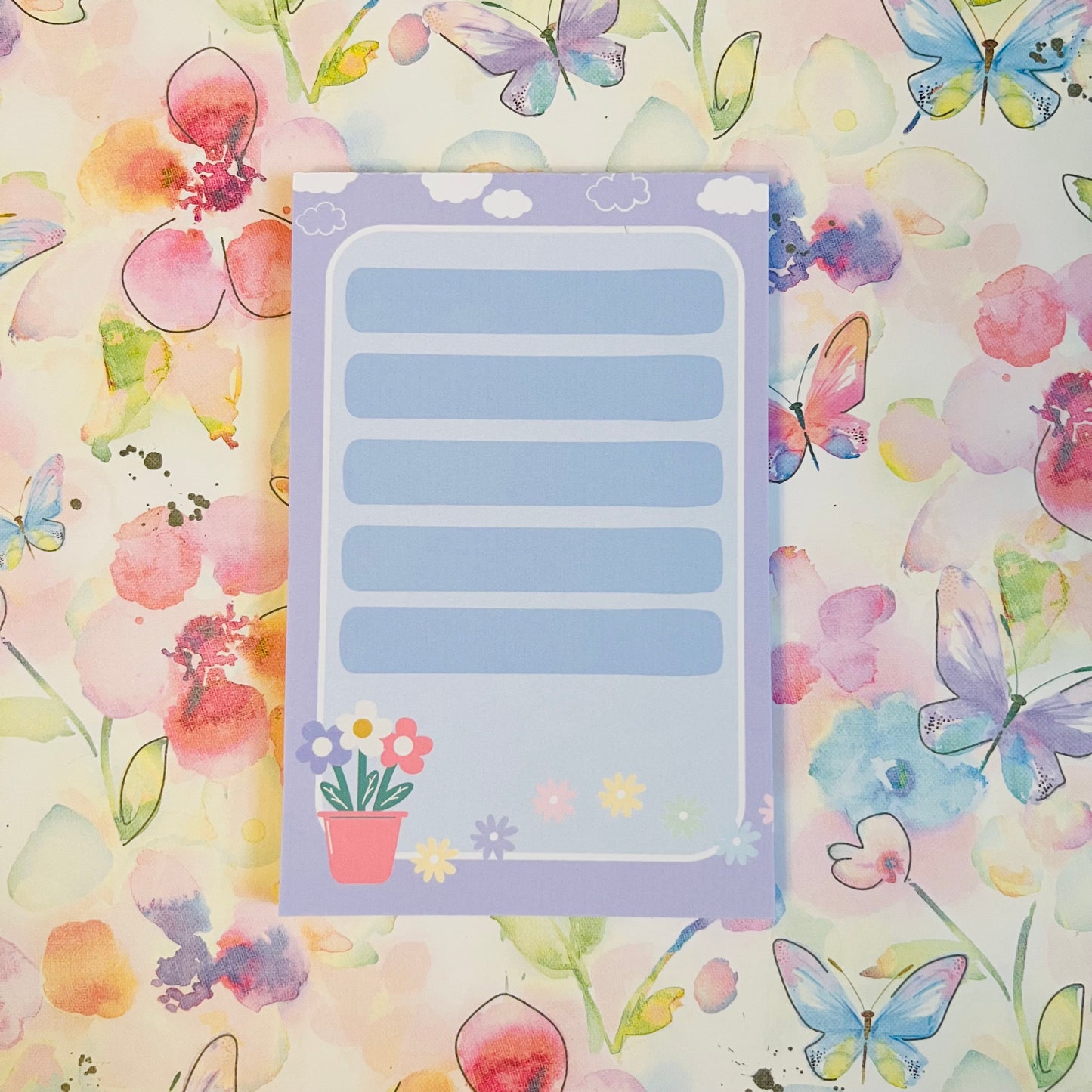 Purple Garden Notepad