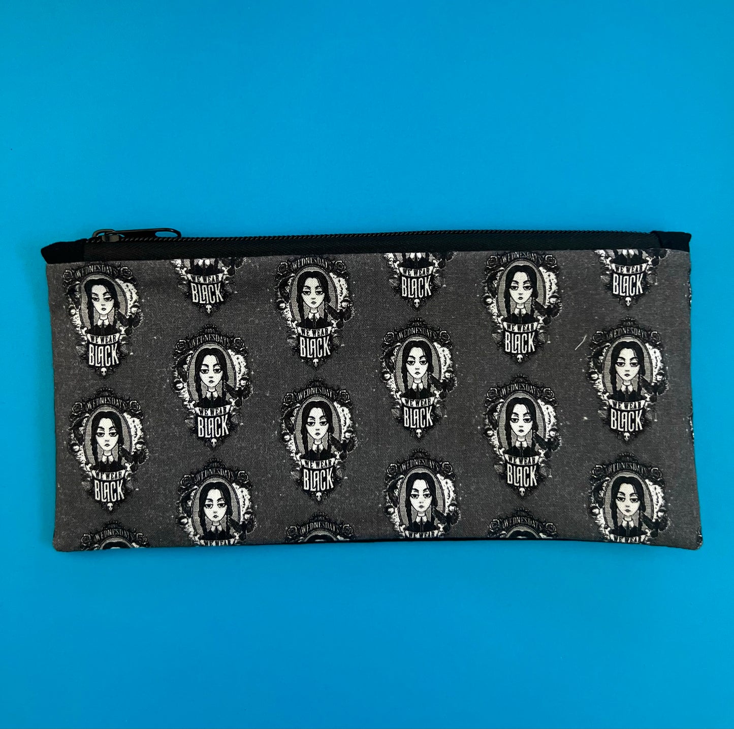 We Wear Black Zipper Pouch