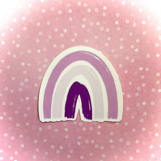 Purple Rainbow Sticker