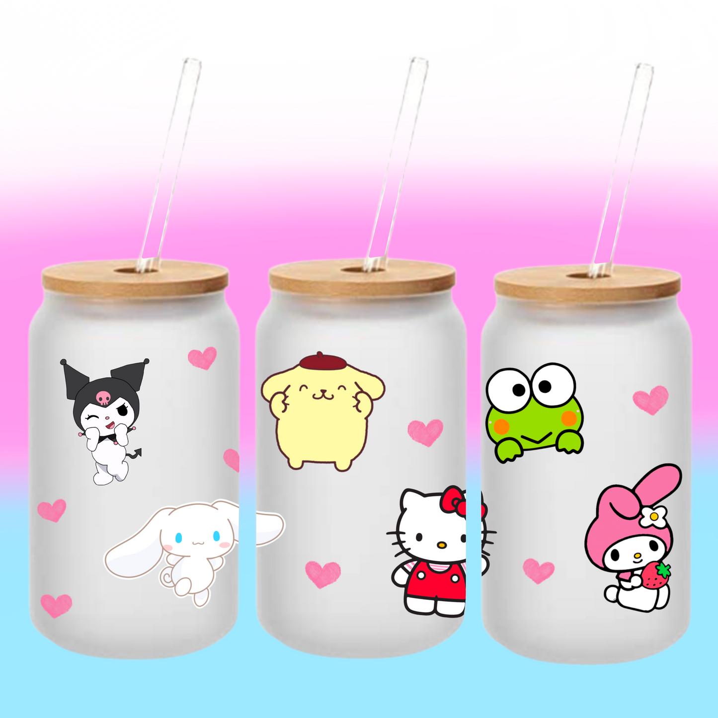 Kawaii Glass Cup